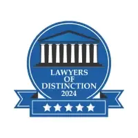 Insignia de Lawyers of Distinction 2024 - Abogado de Lesiones Personales en Nueva York - The Platta Law Firm