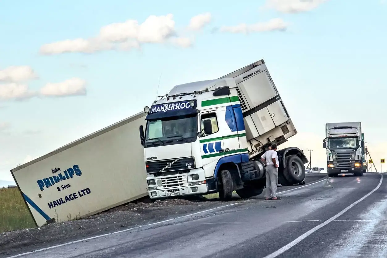 Accidente de Camión de Angulo Agudo