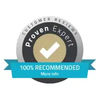 Proven Expert 100 recommended badge