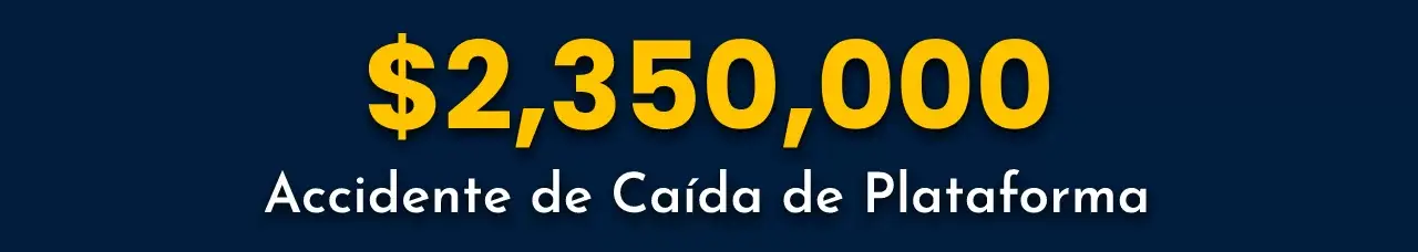 Acuerdo de Accidente por $2,350,000.