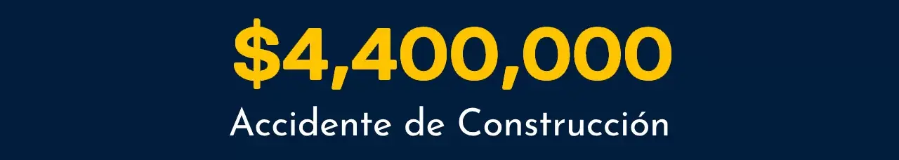 Acuerdo de Accidente por $4,400,000.