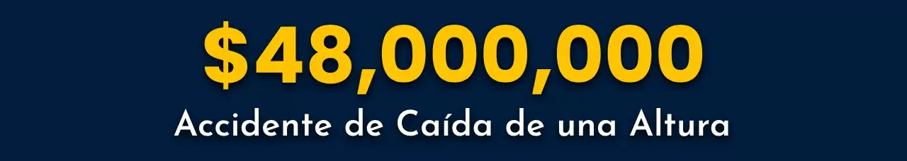 Acuerdo de Accidente por $48,000,000.